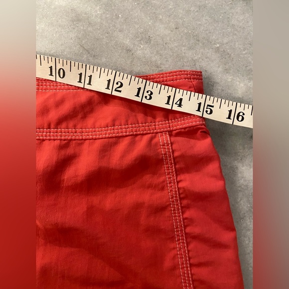L.L. Bean Size 6 Pink Coral Contrast Stitch Nylon Hiking Outdoor Shorts - Picture 8 of 9